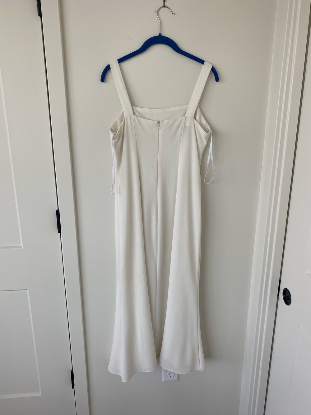Ursula of Switzerland White Wedding Slip Dress with Embroidered Bodice - Picture 4 of 5